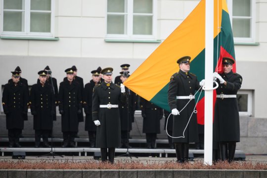  Trijų Baltijos valstybių vėliavų pakėlimo ceremonija<br> V.Skaraičio nuotr.