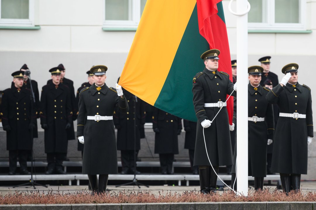  Trijų Baltijos valstybių vėliavų pakėlimo ceremonija<br> V.Skaraičio nuotr.