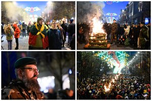 Pajuskite meilę tėvynei: kadruose – Vasario 16-osios laužai Vilniuje