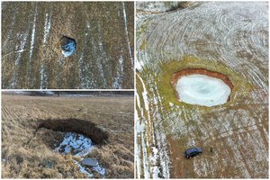 Biržų regioniniame parke atsivėrė naujos įgriuvos: viena iš jų – po pat sodybos langais