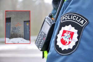 Nustatė, kas Vilniuje piešė mįslingus ženklus, stebėtus prieš pat karą Ukrainoje: nustebo ir policija