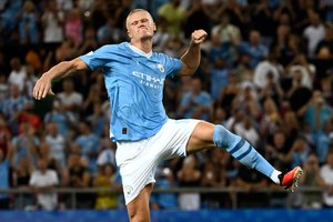 E. Haalando įvartis lėmė „Manchester City“ pergalę ir įtvirtino – norvegas pasižymėjo prieš visas čempionato ekipas