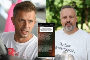Andrius Užkalnis ir vėl prisikalbėjo: pažėrė įžeidinėjimų Andriui Tapinui, o jis kreipėsi į advokatus