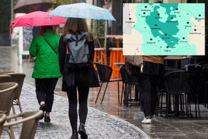 Šiluma trauktis neskubės, tačiau pasidžiaugti ja bus sunku: lis visoje šalyje