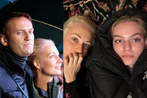 Vyro netektį išgyvenanti Julija Navalna kreipėsi į dukrą