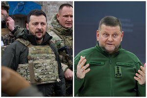 Naujas kontrpuolimo planas ir V. Zalužno atleidimas – susiję: V. Zelenskis prabilo apie pokyčius