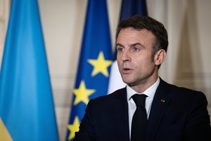 E. Macronas sieks sutelkti Europos paramą Ukrainai