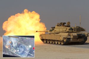 Skaudus smūgis: rusai pirmą kartą sunaikino tanką „M1 Abrams“