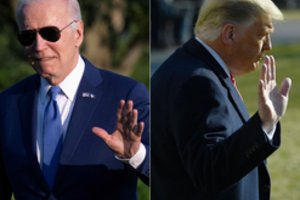 Ir J. Bidenas, ir D. Trumpas šią savaitę lankysis Meksikos pasienyje
