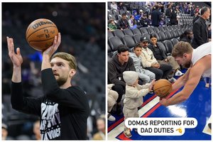 Šiltos D. Sabonio akimirkos prieš rungtynes NBA: žaidė su atžalomis ir pozavo nuotraukoms