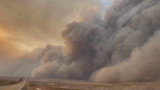 Teksase toliau siaučia negailestingos liepsnos: išdeginti milžiniški plotai, žmonės priversti palikti namus