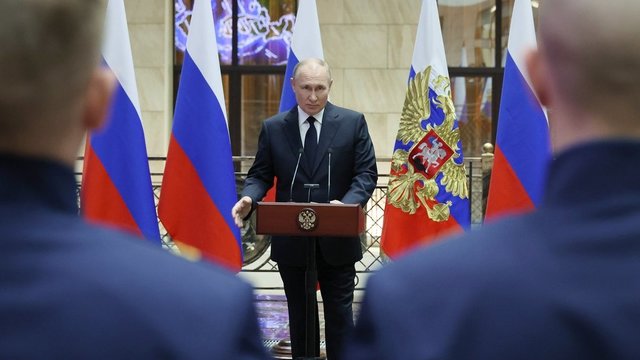 Metiniame V. Putino pranešime – neapykanta Vakarams ir propagandiniai teiginiai apie Rusijos ateitį