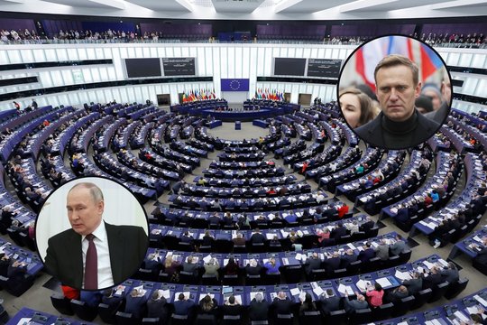  Europos Parlamentas: V. Putinui tenka baudžiamoji atsakomybė dėl A. Navalno mirties.