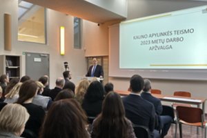 Kauno apylinkės teisme pristatyta 2023 metų darbo apžvalga