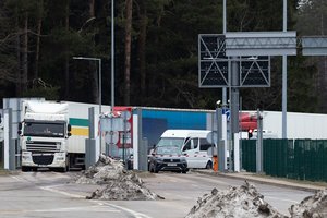 Uždarius Lavoriškių ir Raigardo pasienio kontrolės punktus, padidėjo transporto priemonių eilės Šalčininkų PKP