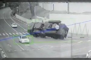 Komiška avarija: įamžino, kaip apsivertė rusų priešlėktuvinės gynybos sistema