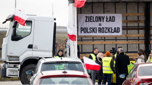 Lenkijos ūkininkams pasienyje pradėjus protestą – K. Navicko atsakas: planų vykti į įvykio vietą – nėra
