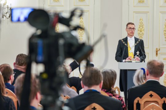 Helsinkyje prisaikdintas naujasis Suomijos prezidentas A. Stubbas
