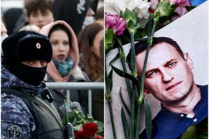 Po A. Navalno laidotuvių – sulaikymų banga: laisvės neteko daugiau nei 115 protestuotojų