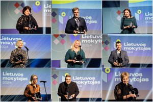 Iškilmingoje ceremonijoje išdalinti „Lietuvos mokytojas 2024“ apdovanojimai: įvertinti 9 pedagogai