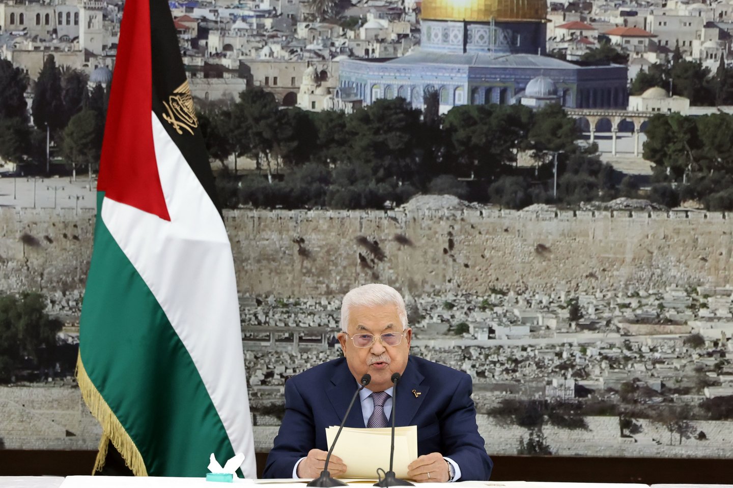 Palestinos prezidentas Mahmudas Abbasas.