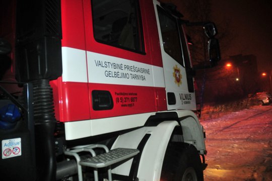 Širvintų rajone užsidegė gyvenamasis namas