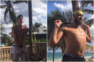 M. Buzelis pasidalino vaizdais iš treniruotės su J. Valančiūnu