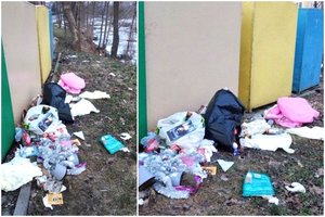 Piktinantis dėl šiukšlėmis apverstų konteinerių, atkerta – kameros nepadės, tokia jau ta visuomenė