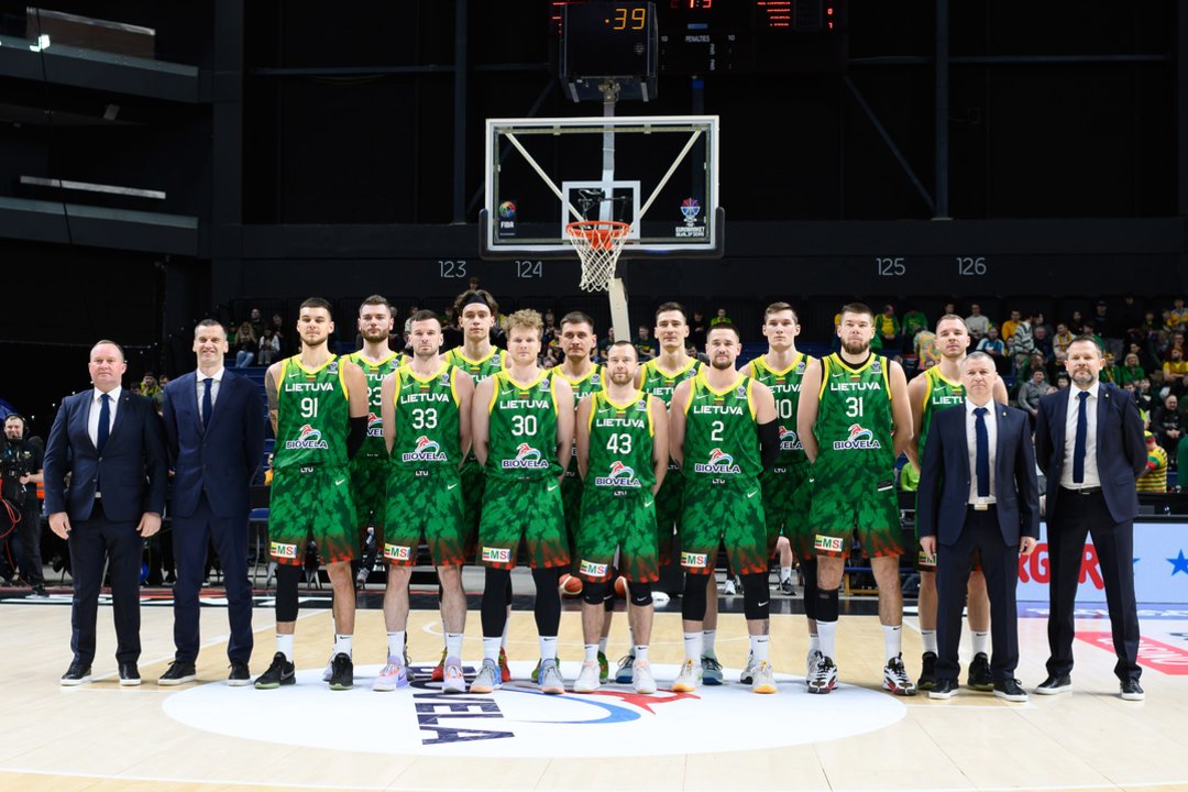 Paaiškėjo Lietuvos vyrų krepšinio rinktinės rungtynių laikai olimpiados atrankoje