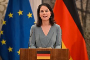 A. Baerbock: pasiklausymo skandalas yra V. Putino hibridinio karo dalis