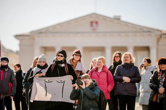  Moterų solidarumo įvykis „Mano kūnas teisus“.<br> J.Elinsko (ELTA) nuotr.