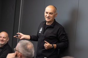 Lietuvos salės futbolo rinktinė atsisveikino su treneriu