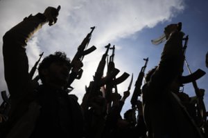 JAV atrėmė 15 hučių sukilėlių paleistų dronų