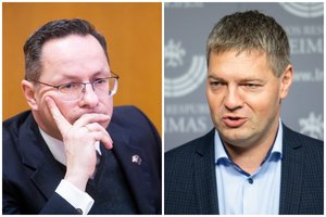 Pokalbyje apie gynybą – aštrus Ž. Pavilionio ir A. Mazuronio konfliktas: „Šnekėk vienas – aš atsistoju ir išeinu“