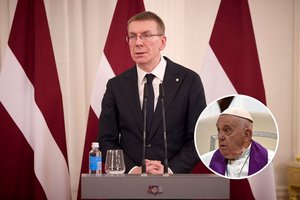 Latvijos prezidentas sureagavo į prieštaringą popiežiaus pareiškimą: negalima pasiduoti blogiui