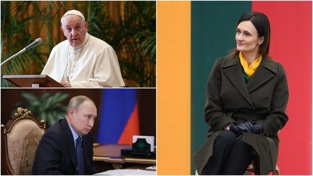 V. Čmilytė-Nielsen sureagavo į popiežiaus pasisakymą: tokių dovanų Rusijai net ir Vatikanas neturėtų dovanoti