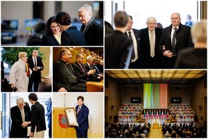 Iškilmingame Kovo 11-osios minėjime Seime – V. Adamkus, D. ir G. Nausėdos, I. Šimonytė ir garbingi svečiai