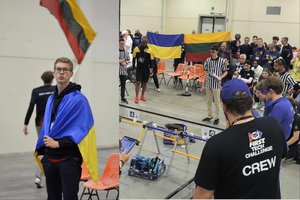 Lietuvos moksleiviai pademonstravo principus: robotikos varžybose atsisakė varžytis su rusais