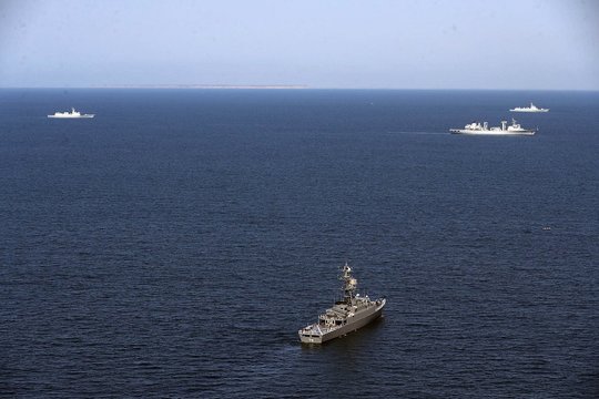  Bendros Irano, Rusijos ir Kinijos laivynų pratybos.<br> EPA-ELTA nuotr.