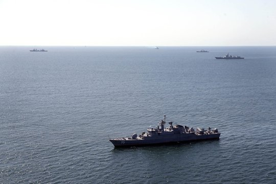  Bendros Irano, Rusijos ir Kinijos laivynų pratybos.<br> EPA-ELTA nuotr.