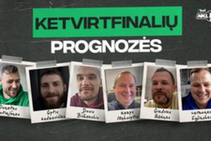 NKL ketvirtfinalių spėjimais dalinasi garsūs Lietuvos krepšinio žmonės