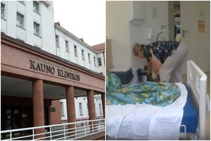 Pacientė nufilmavo, kas vyksta Kauno klinikų palatoje: „Nesąmonės akis bado“