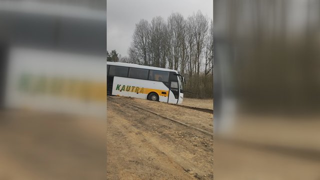 Užfiksavo vaizdus po vilkiko ir moksleivius vežusio autobuso susidūrimo Molėtų r.: sužeisti 2 mokytojai ir 4 vaikai