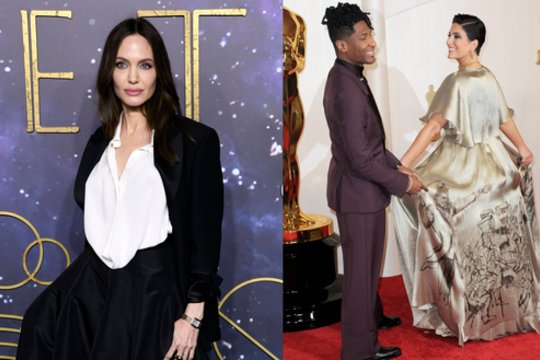  Angelina Jolie debiutavo kaip mados dizainerė.
