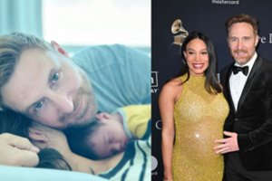 Didžėjus Davidas Guetta su mylimąja sulaukė šeimos pagausėjimo: „Meilė tvyro ore“