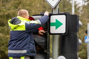 Į 15 sostinės sankryžų grįžta žaliosios rodyklės: pateikė vietų sąrašą