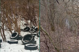 Trakų rajone iš nelegalaus sąvartyno išvežti 9 krovininiai automobiliai atliekų