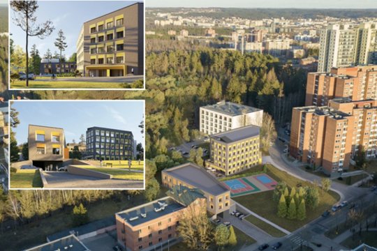 Vilniaus miesto savivaldybei pristatyti naujo viešbučio paskirties pastato Didlaukio gatvėje projektiniai siūlymai.