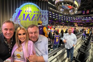 Teisininkui A. Miliniui – ypatinga „Lakers“ savininko staigmena: pakvietė į Los Andželą, laiką leido VIP ložėje