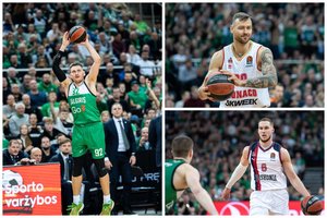 Pažymiai Eurolygos lietuviams: solidūs pasirodymai ir pasodintas I. Brazdeikis